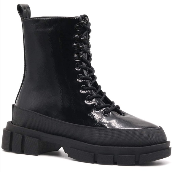 🆕 Chunky Sole Moto Biker Boots 90s Style Y2K Platform Fashion Combat - Picture 3 of 14
